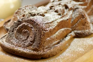 Chocolade Cake met sausje en met Vlaams roodbruin bier