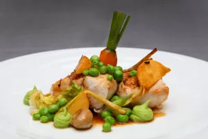 Konijn met Oude Geuze en mosterd uit het Leuvense