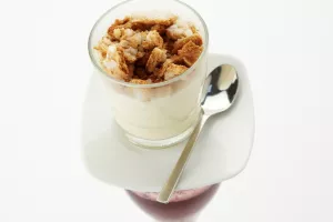 Panna cotta van Heidebitter en Maaslandse Knapkoek