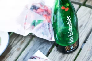Papillot met rood fruit en kriekenbier uit Zuid-West-Vlaanderen