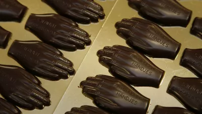 Antwerps Handje in chocolade