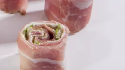 Rolletje Ganda ham met aubergine