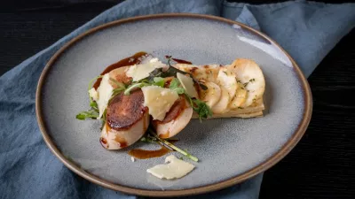 Krokantje met Postelkaas, Antwerpse witte pens en Vlaams roodbruin biersausje