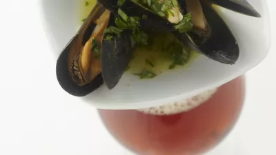 Spéciale Belge Ale met mosselen in sausje van waterkers en Leuvense mosterd 