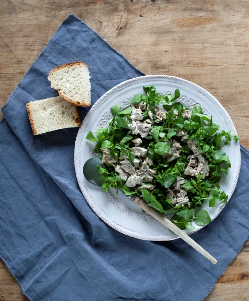 Soepvlees met mosterdsaus en waterkers Streekproduct.be