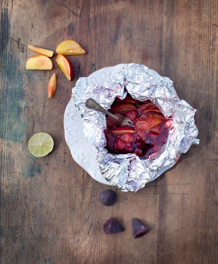 Papillotte met vers fruit & cuberdons Streekproduct.be