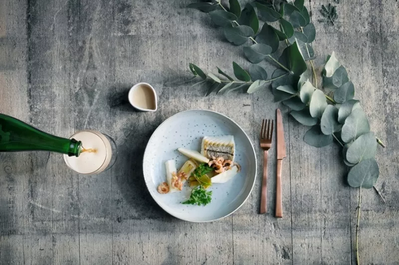 Schelvis met Vlaamse grijze garnalen en saus met Oude Geuze Streekproduct.be