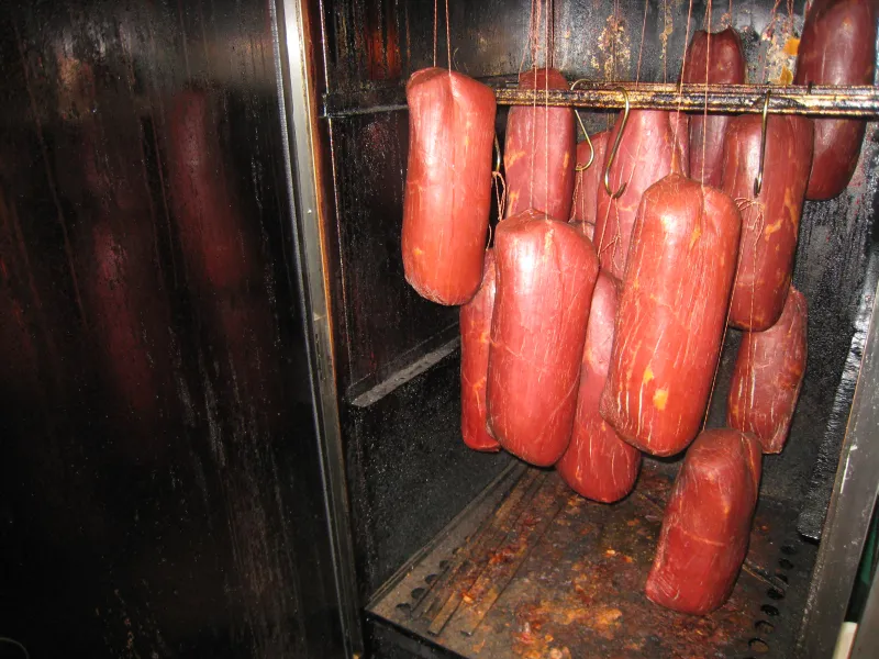 Roken van filet d'Anvers Streekproduct.be