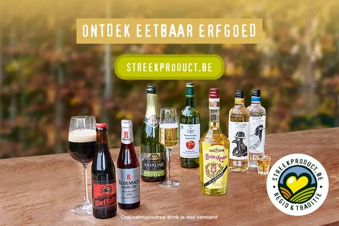 Tafelen met streekproducten - drank Streekproduct.be