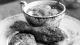 Mechelse koekoek met een speculaaskorstje, rabarber met kandijsuiker